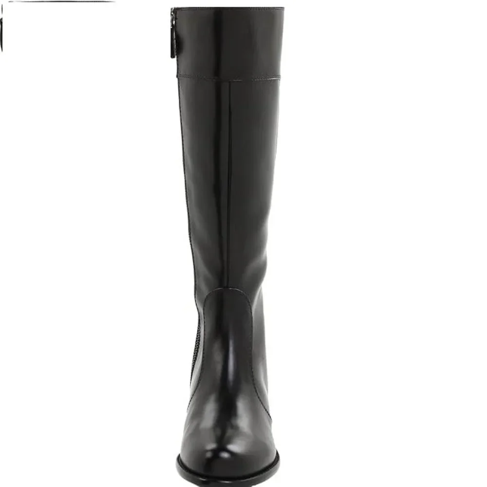 Taryn Rose Leather Riding Boot - Picture 2 of 14